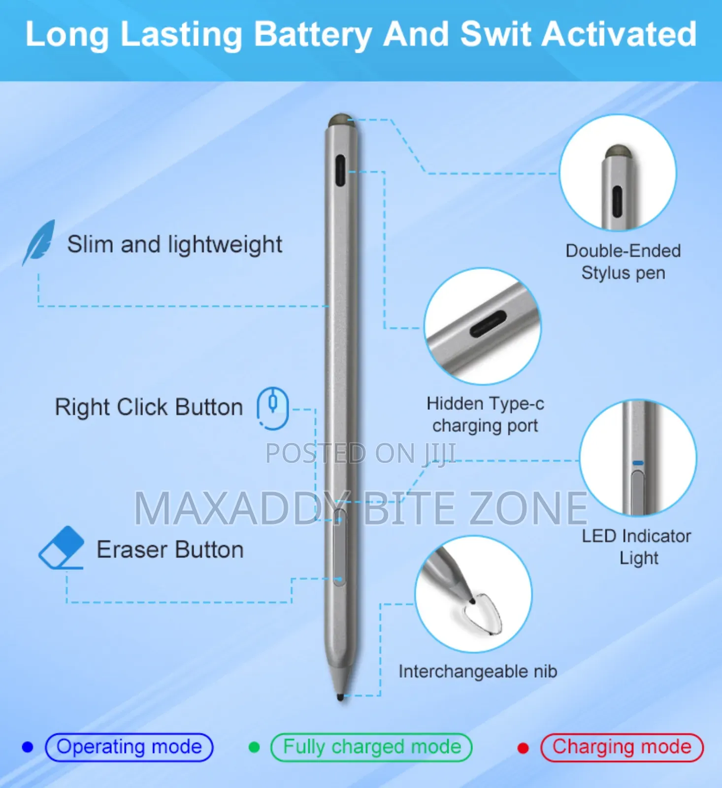 Stylus Pen For Microsoft Surface 4096 Pressure Sensitivity