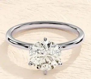 Photo - Elegant Non-Fade Stainless Steel Promise/Engagement Ring