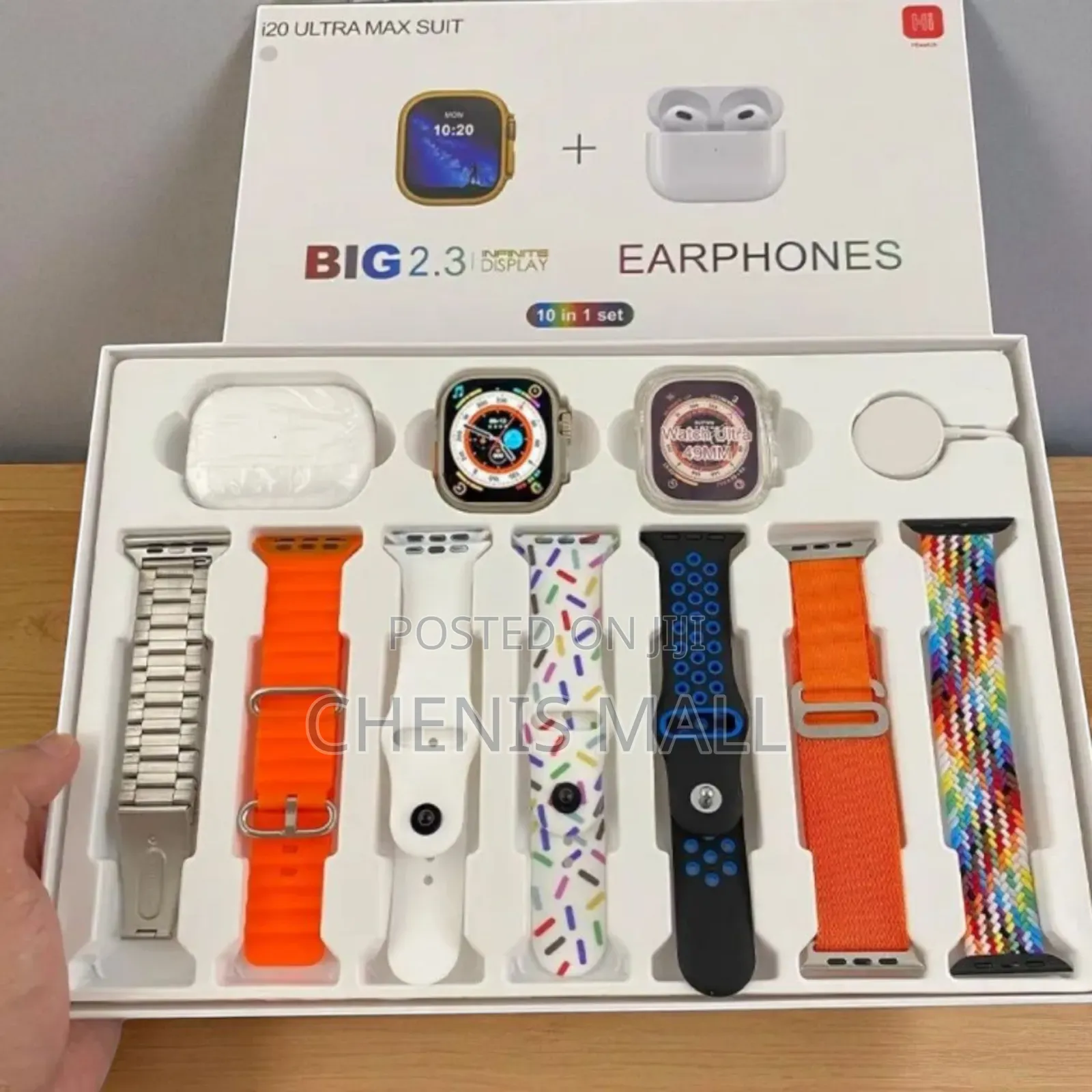 I20 Ultra Max Suit Smartwatch 10 In 1 Set (375385)