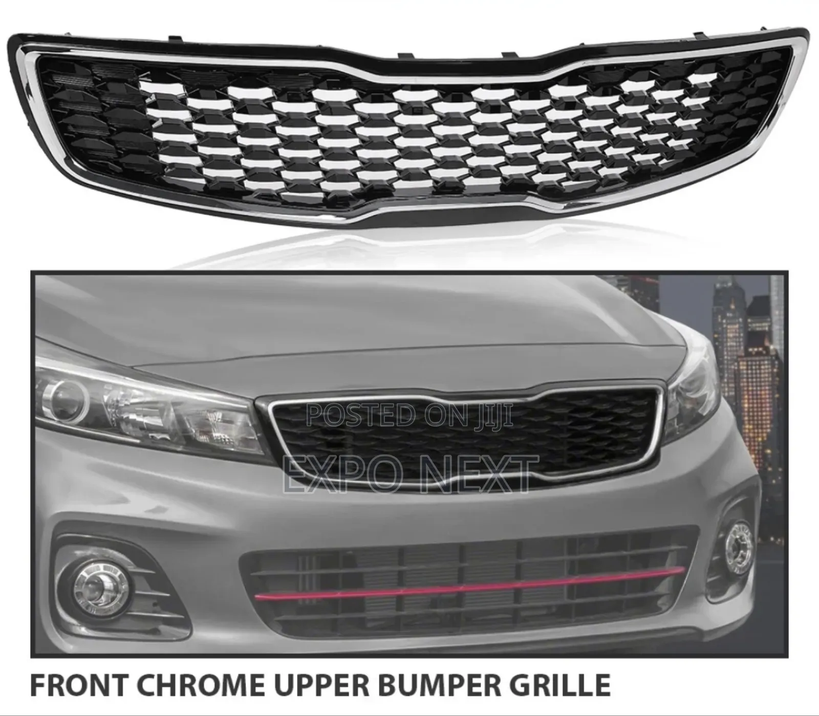 For 2017-2018 Kia Forte Hatchback Front Bumper Upper Grille