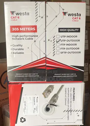 Outdoor Cat6 Utp Cable 305m High Quality Network Cable Westa