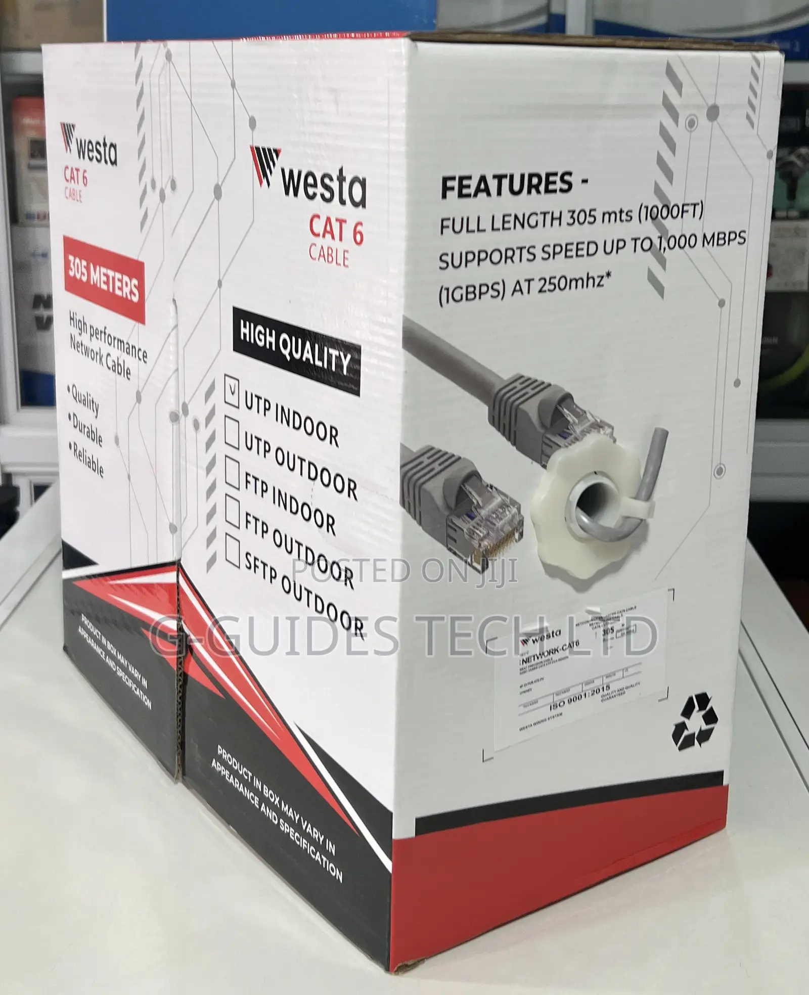 Westa Cat6 Utp Indoor Cable 305m