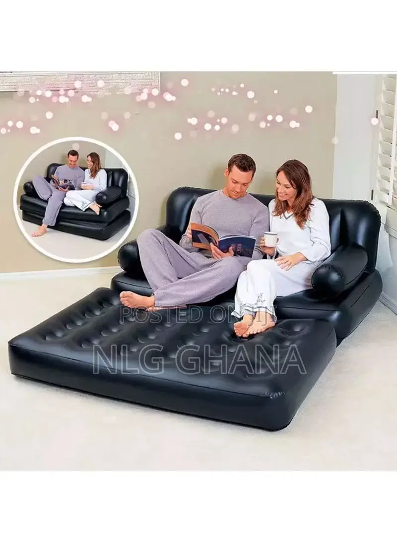 5-in-1 200kg Max Load Inflatable Flocked Sofa Bed. Ghx1669