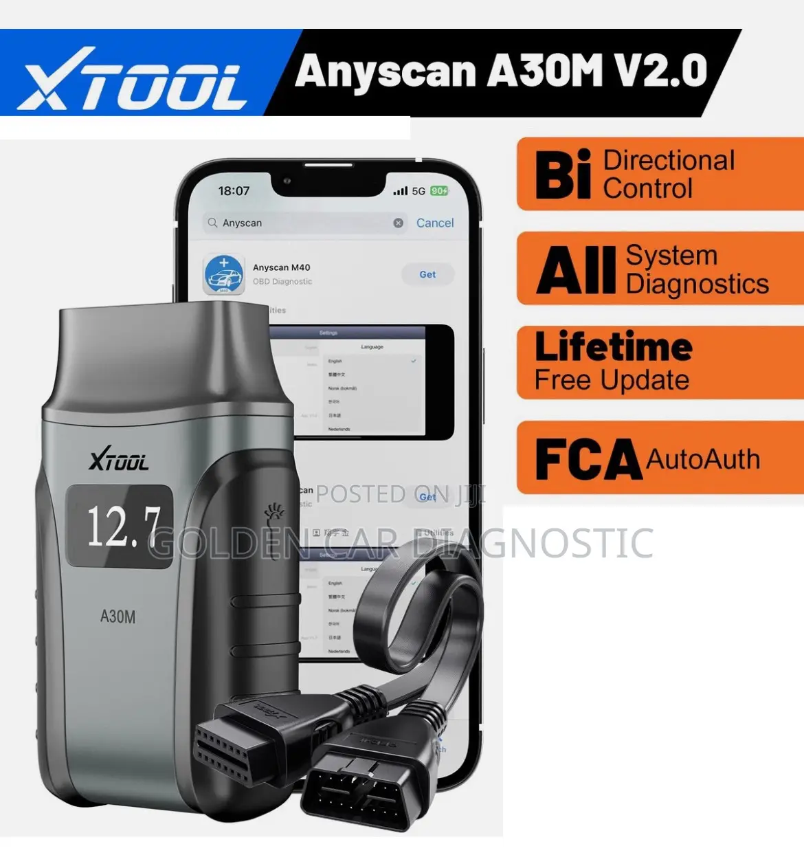 Xtool A30m Bluetooth Obd2 Car Diagnostic Scanner