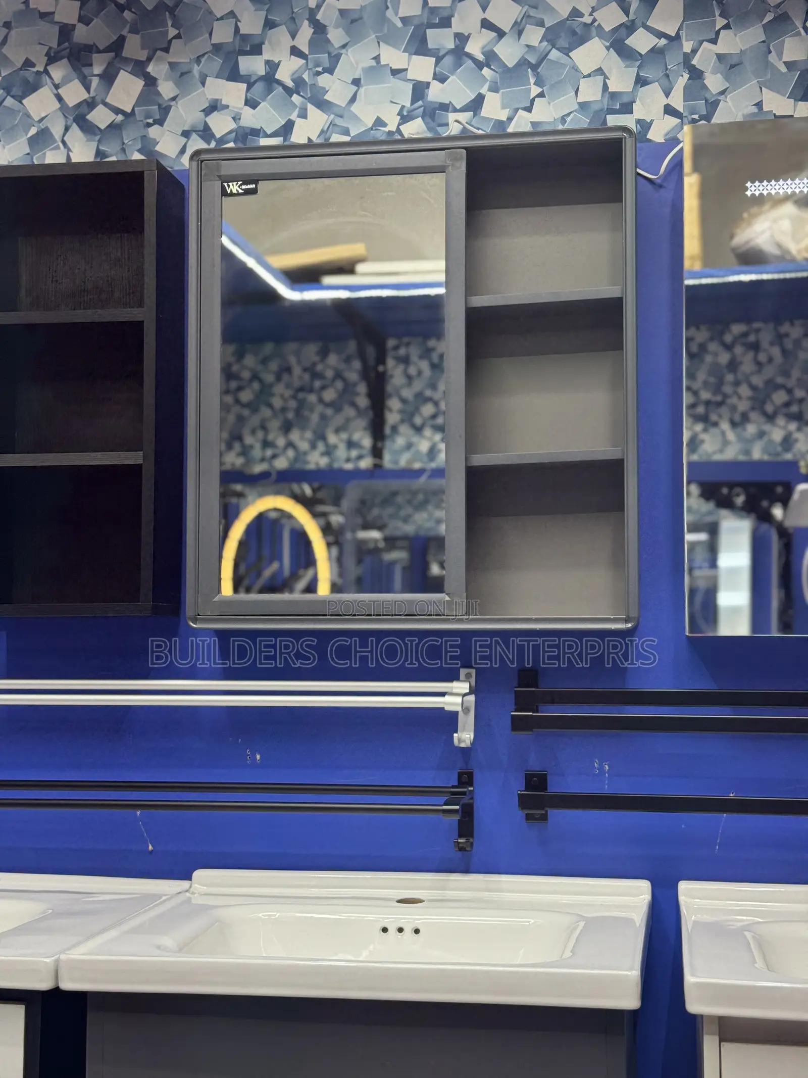 Cabinet Basin With Cabinet Mirror 60cmmm