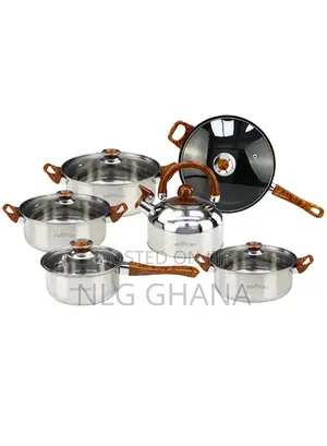 11 PCS Non-Stick Granite-Coated Wood Effect. Ghx2264