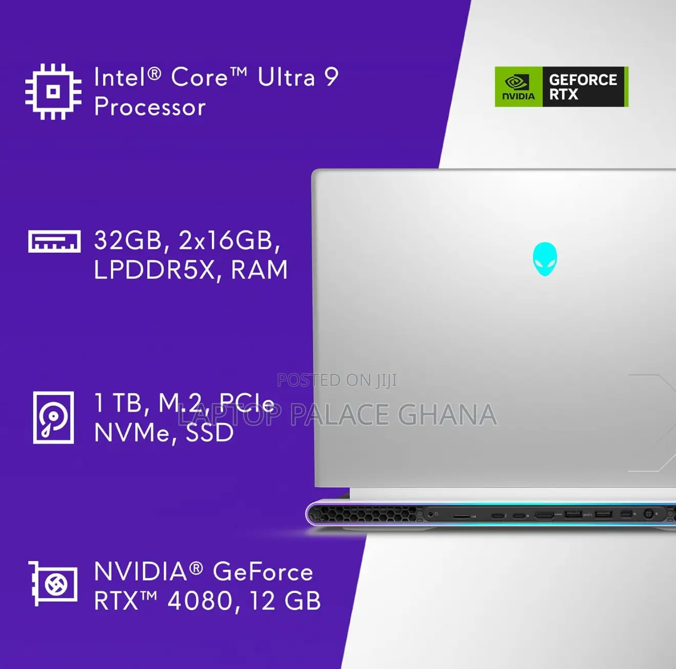 New Laptop Alienware M17x R2 32GB Intel Core Ultra 9 SSD 1T