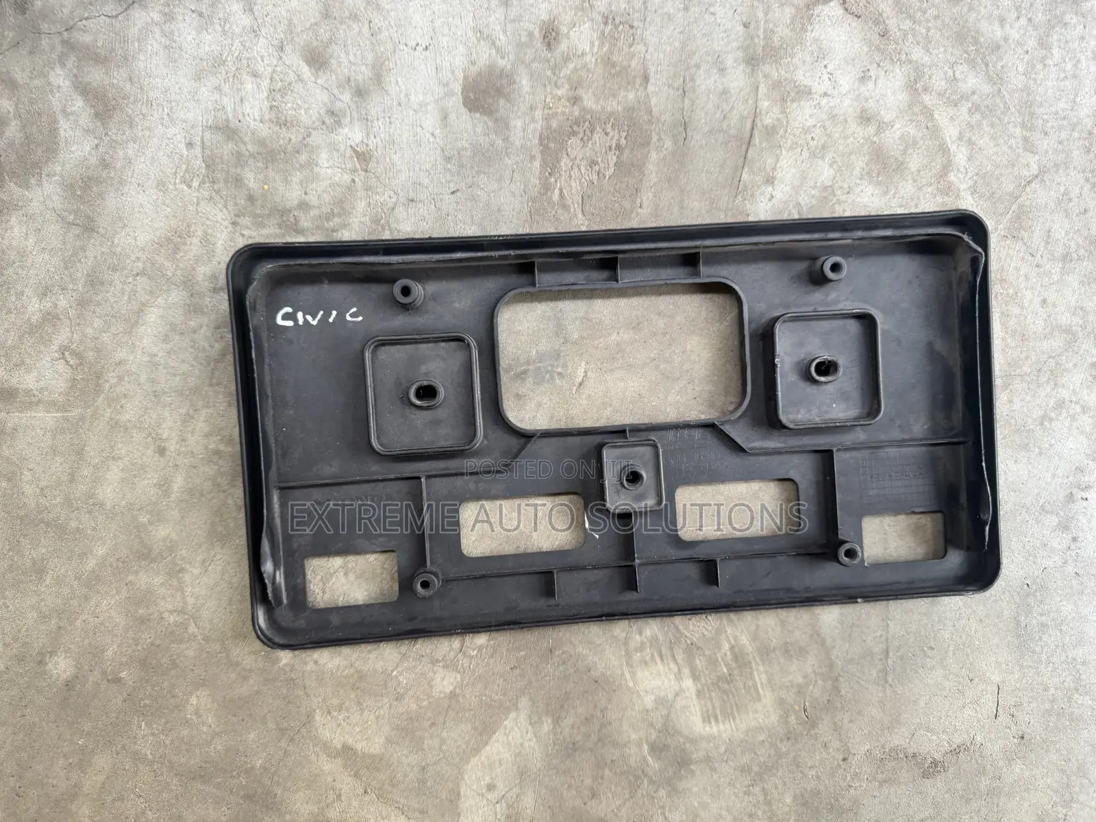 2016-2018 Honda Civic Front License Plate Bracket