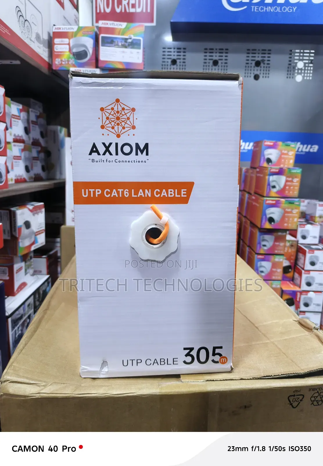 Axiom Cat6 Network Cable 305m Utp (Orange)