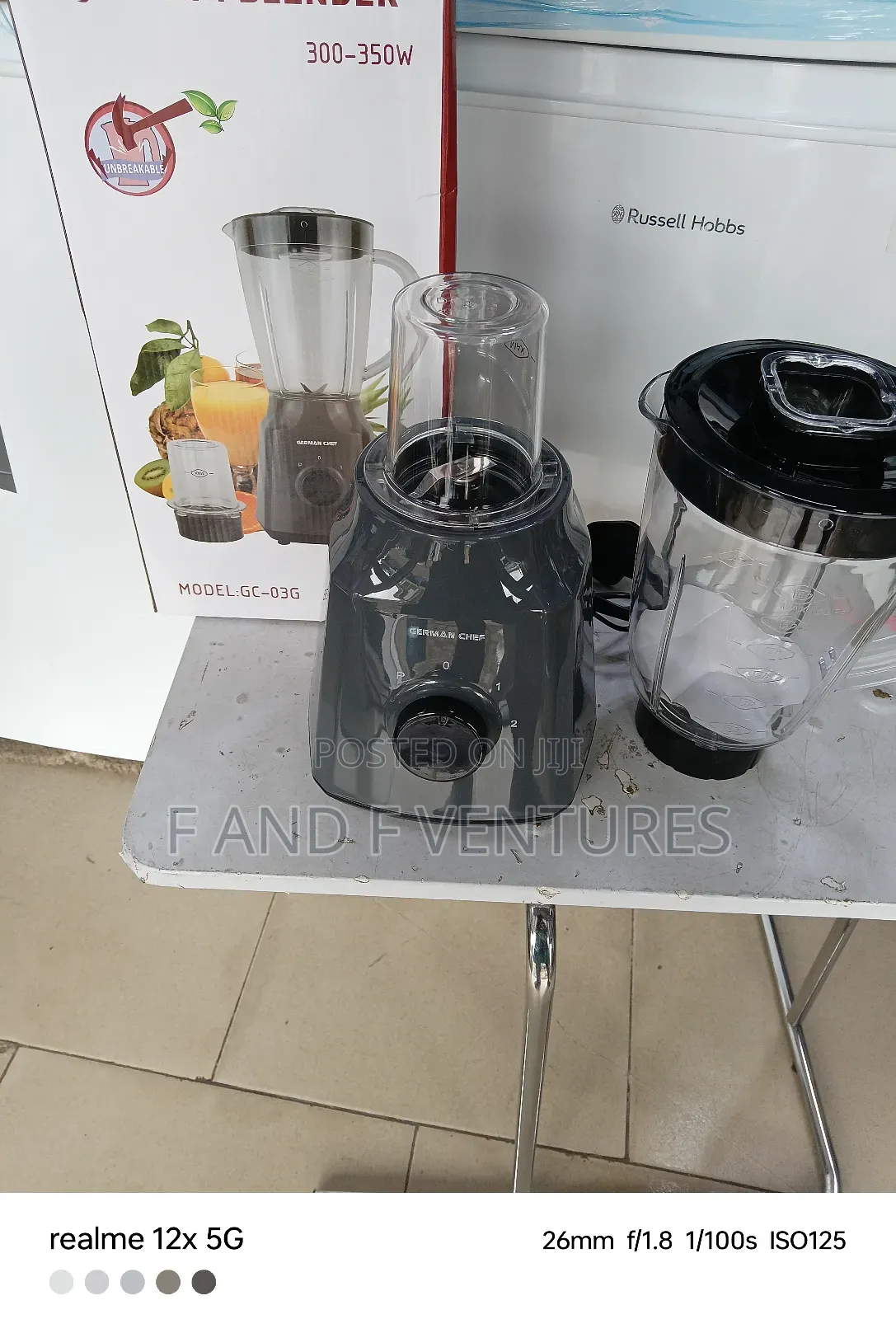 Unbreakable 2in1 Plastic Jug Blender