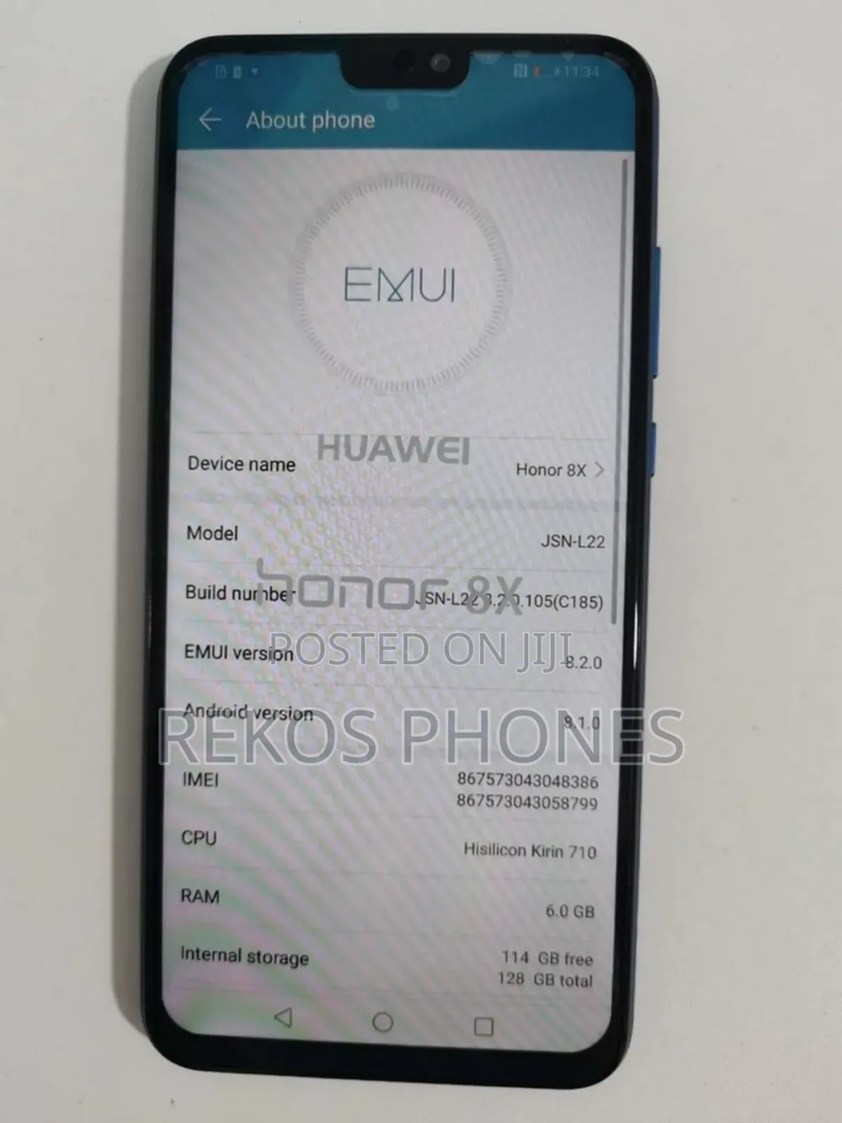 New Huawei Honor 8x 128 GB Blue