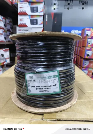 Axiom Outdoor Double Coated (Sftp) Cat6 Network Cable 100m
