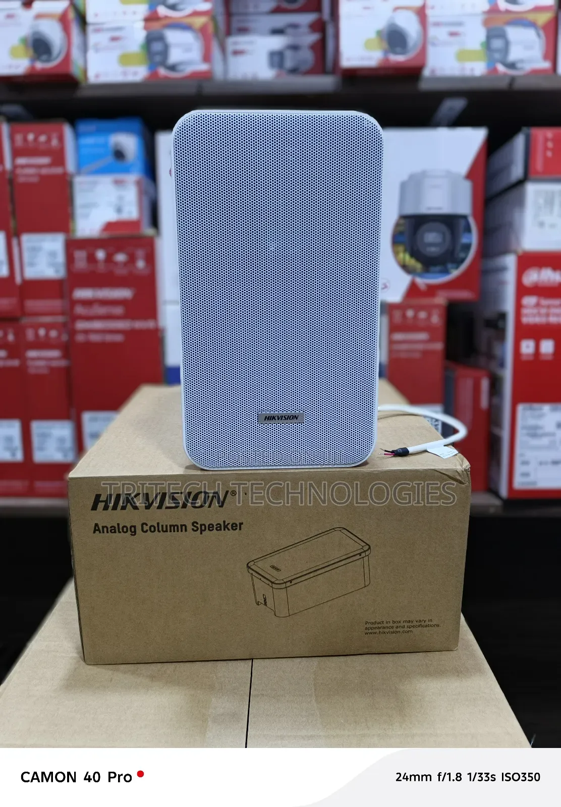 Hikvision Ds-Qae0120g1r Analog Cabinet Speaker Branding Post