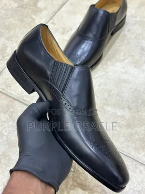 Black Men's Dress Slip on Shoe