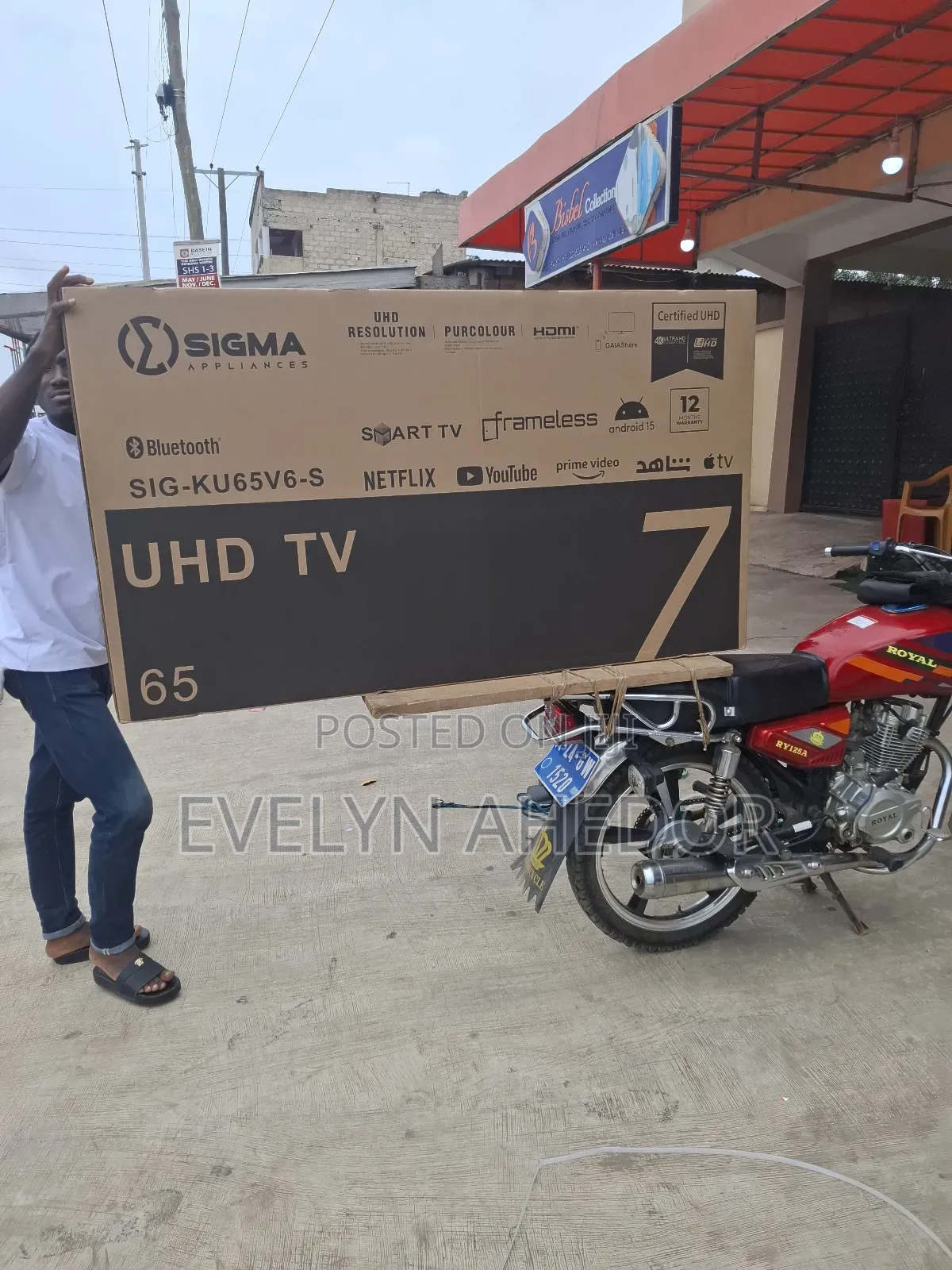 Frameless Sigma 65 Inches Smart Android Tv Uhd Available
