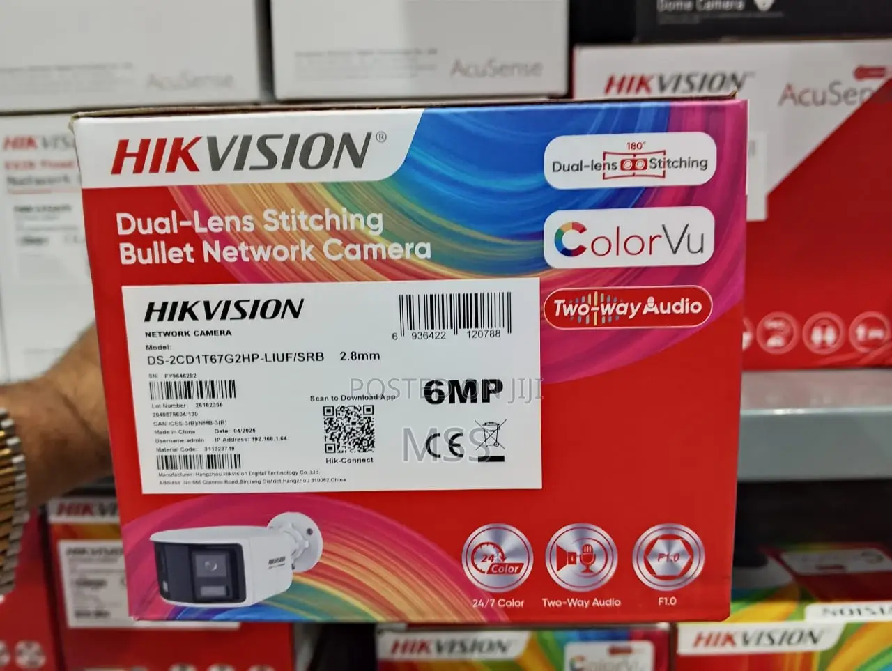 6 Mp Dual Lens Wide Angle Camera Ds-2cd1t67g2hp-liuf/Srb