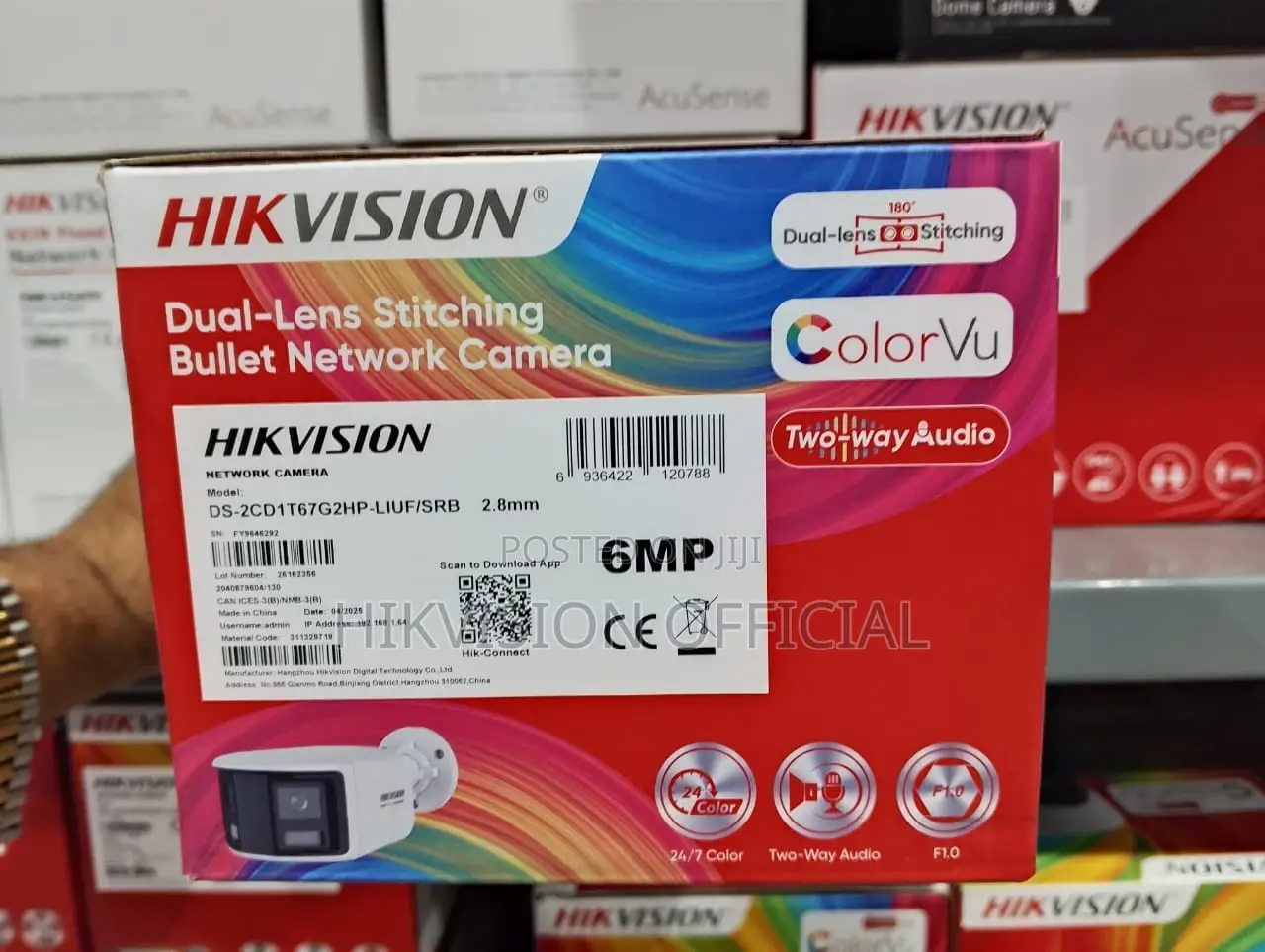 6 Mp Dual Lens Wide Angle Camera Ds-2cd1t67g2hp-Liuf/SRB
