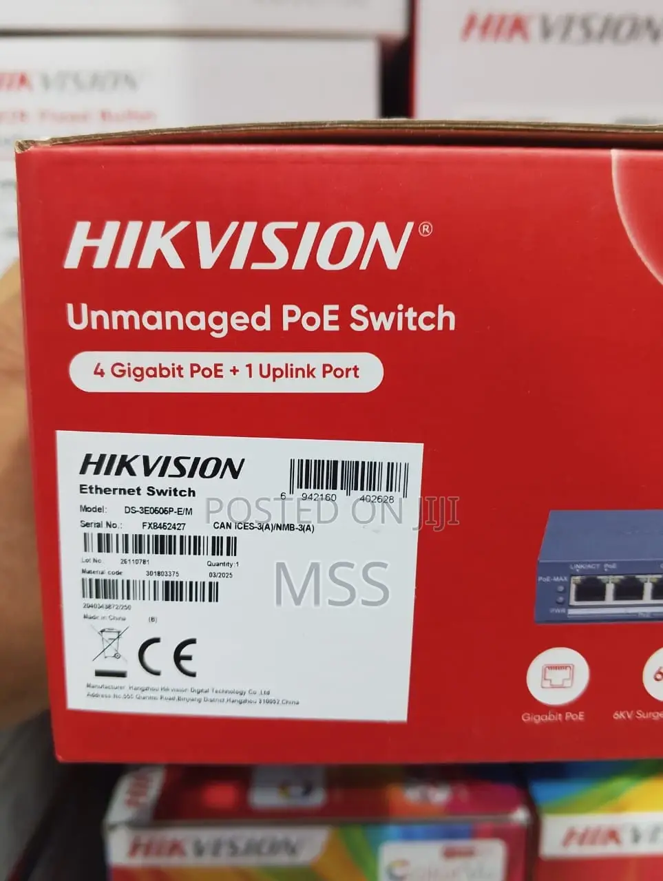 4 Port Poe Fast Ethernet Switch-Hikvision