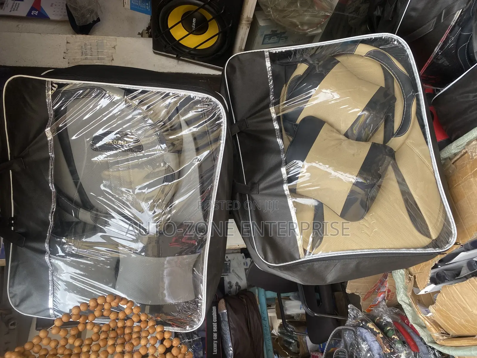 Seat Covers for All Cars (4 Set With Steering Wheel Cover )