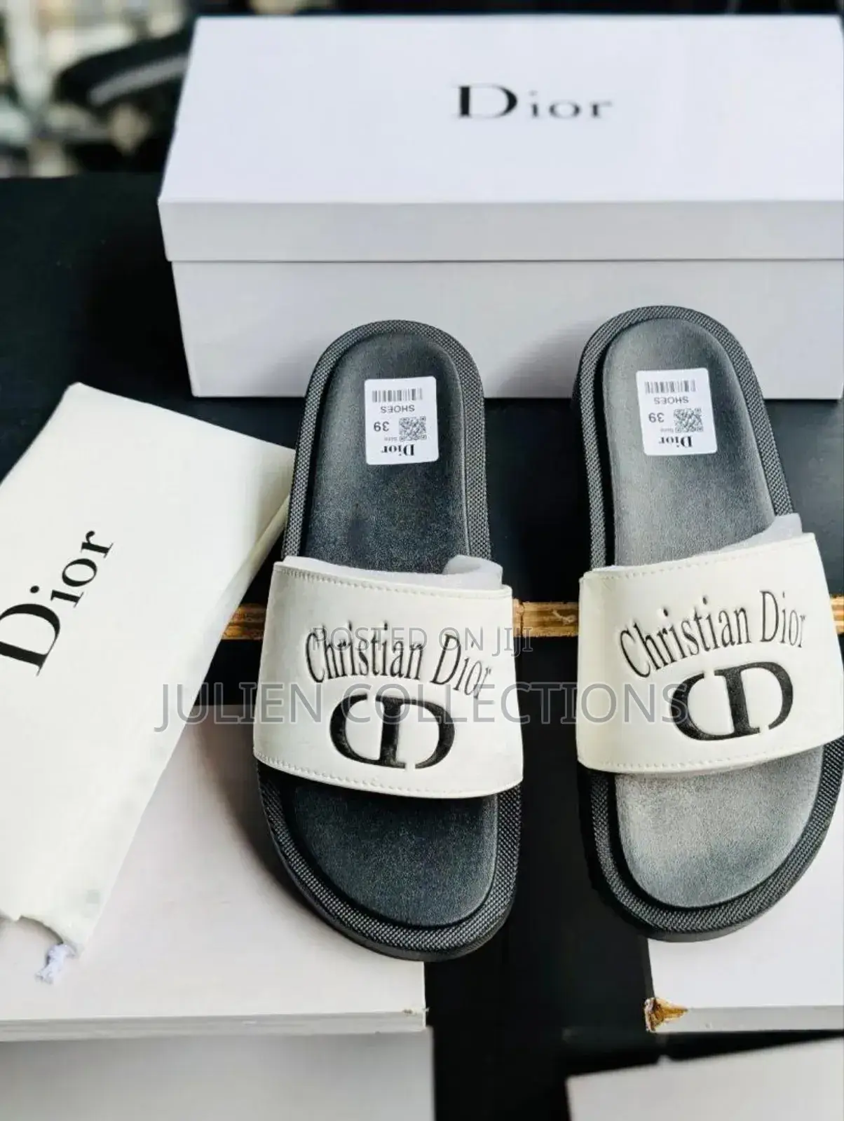 Christian Dior Cd Slide White