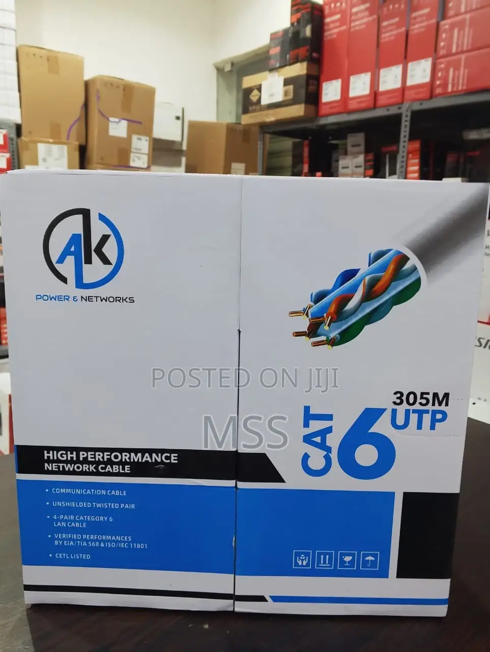 Cat6 Cable Utp 305m-Ak Brand