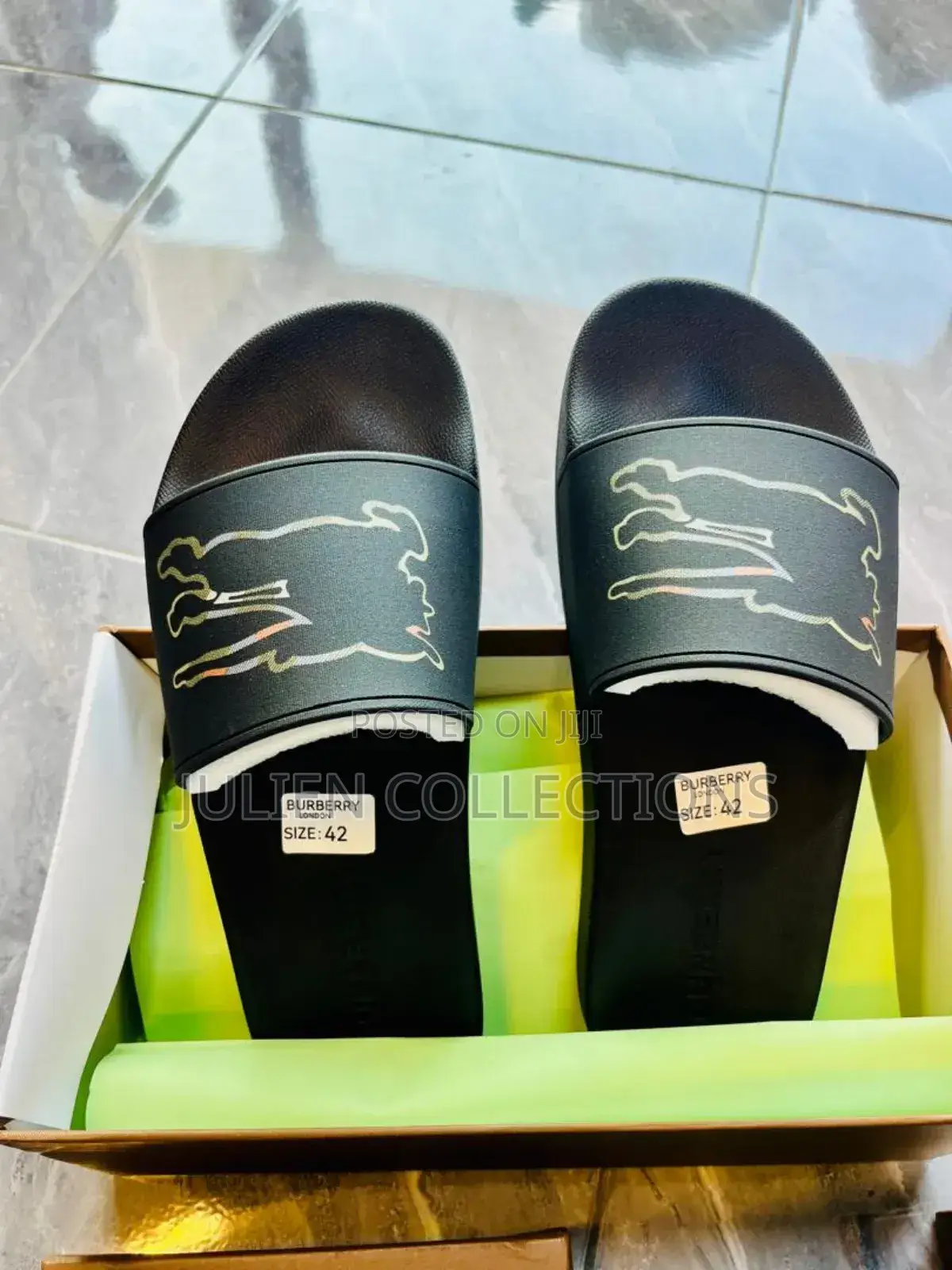 Burberry Bb Slides Black