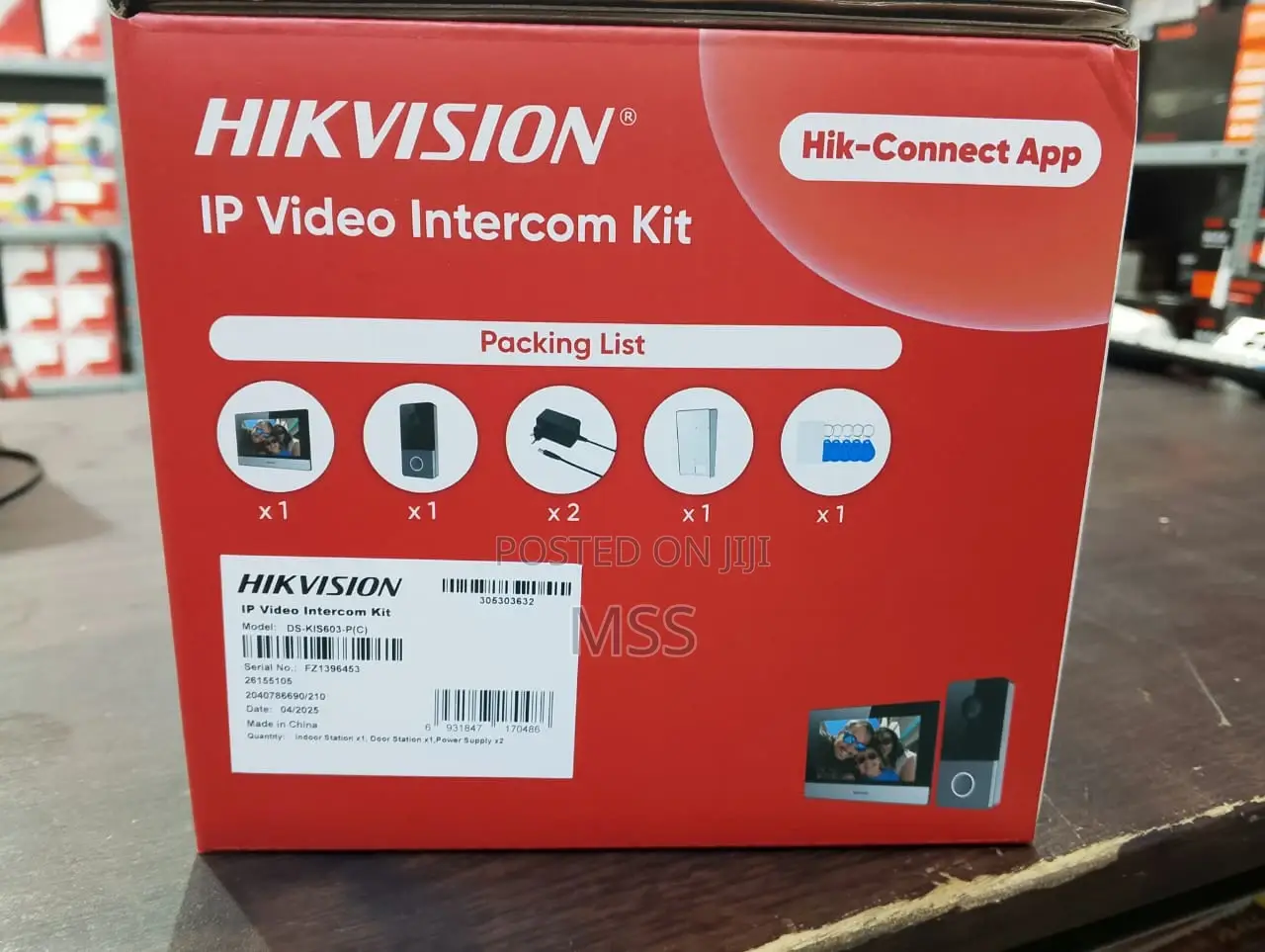 Ds-Kis603-P Ip Video Intercom Kit