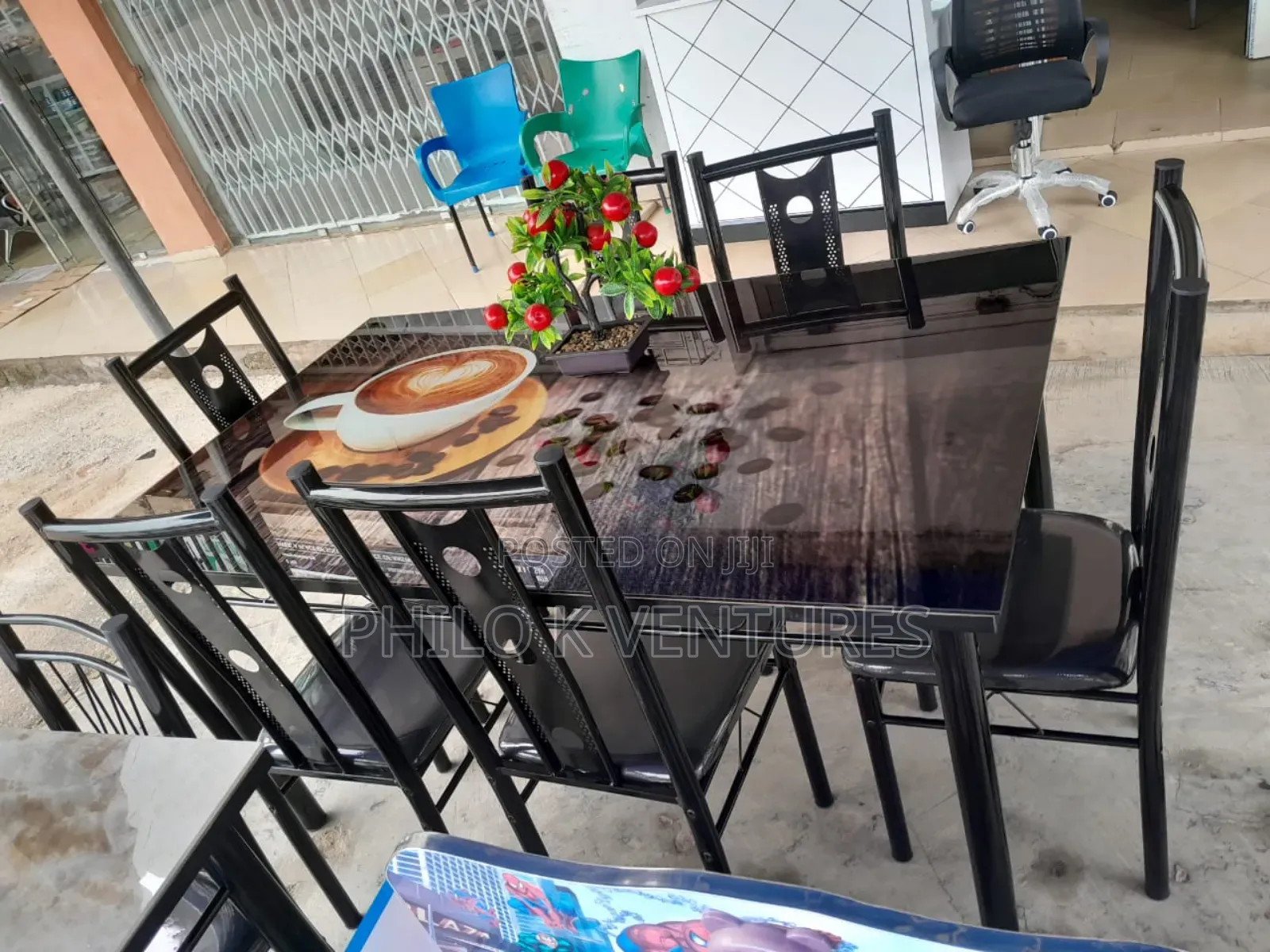 6 Seater Dining Table Design With Coffee Available