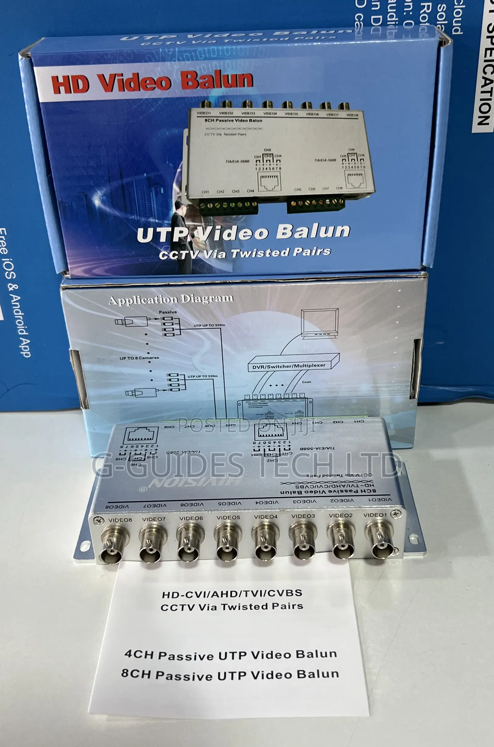 8-Channel Passive Hd Video Balun