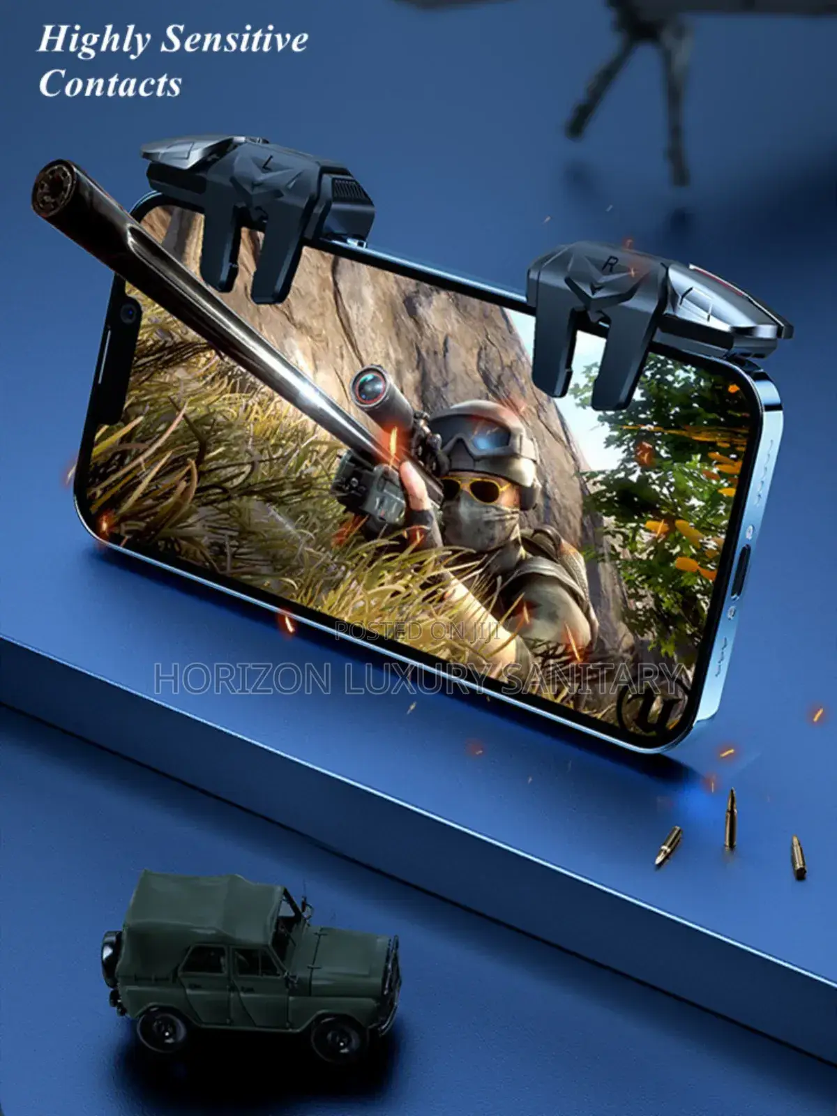 G21 Six Fingers Mobile Game Trigger for Aim Shooting L1 R1 With Sleeve