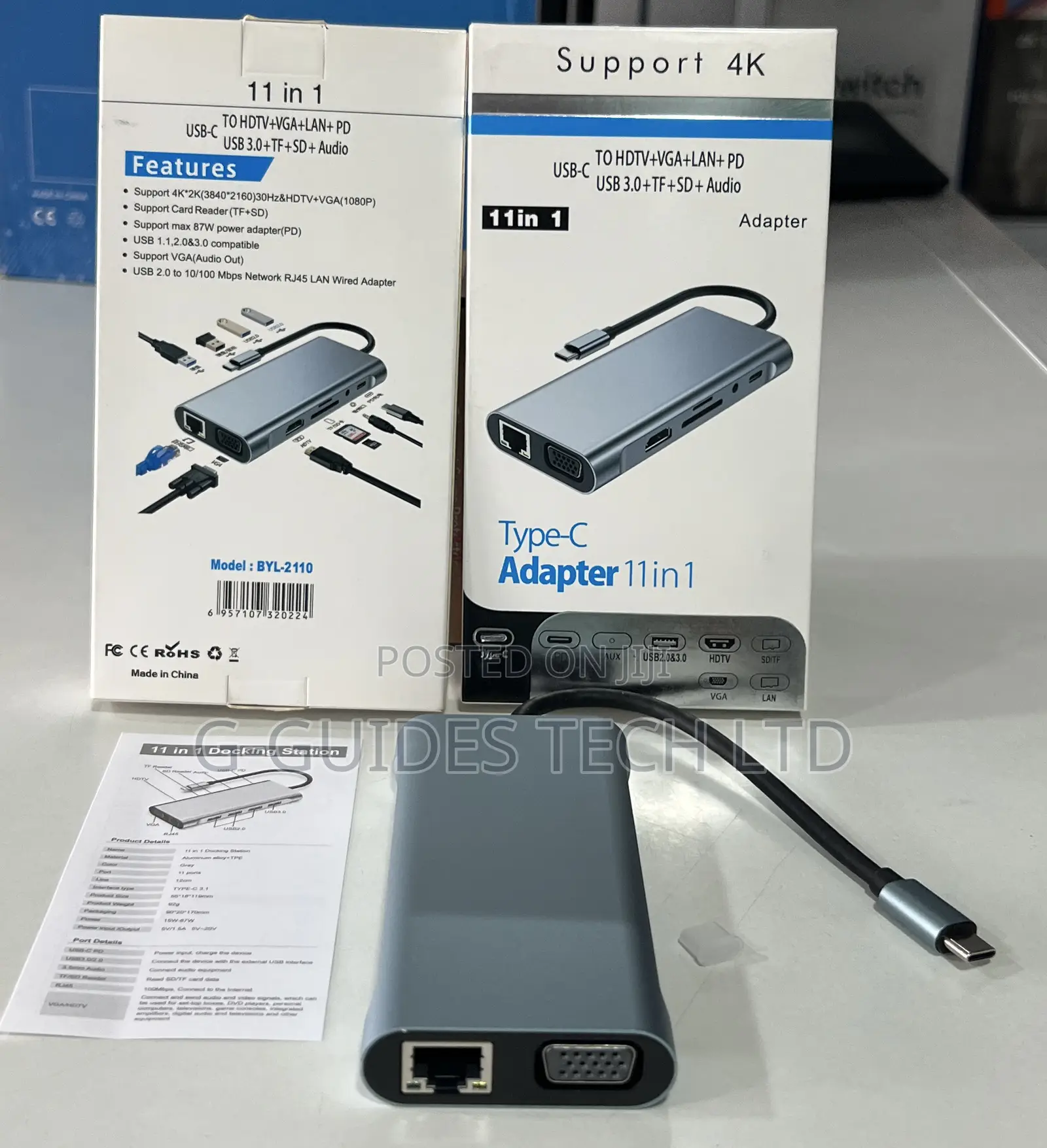 11-in-1 Usb Type -C Adapter, 11-in-1 Usb-C Docking Station
