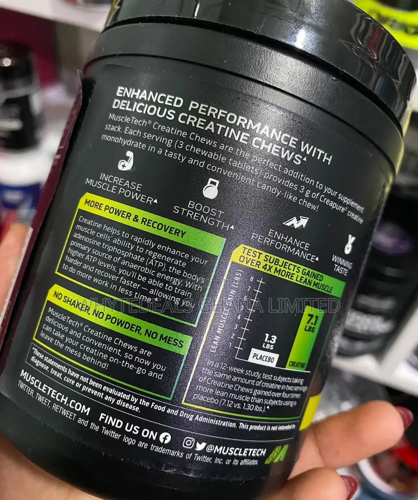 Muscletech Creatine Chews| Build Muscles| Energy| Recovery