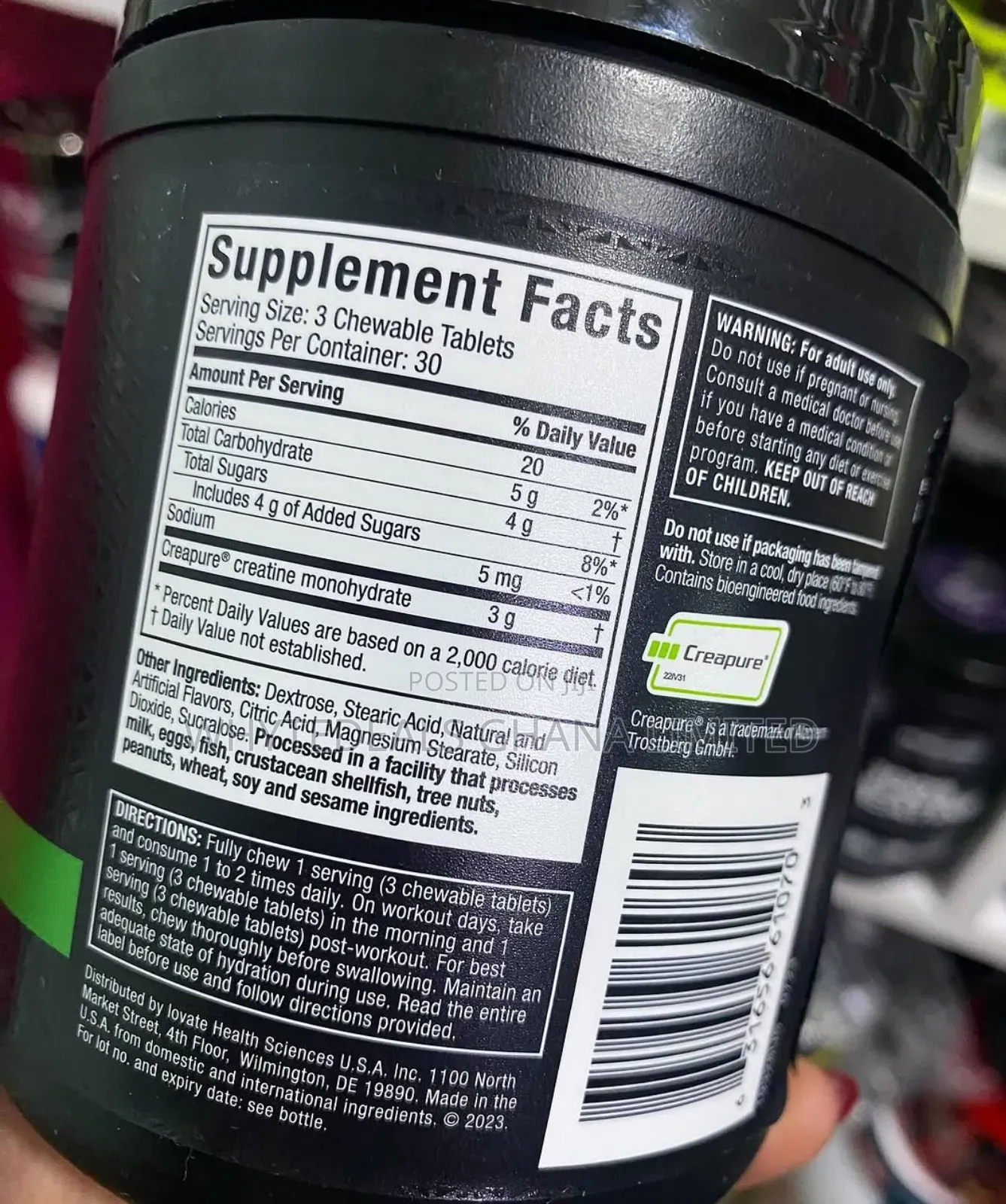 Muscletech Creatine Chews| Build Muscles| Energy| Recovery