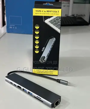 8 -in -1 Usb Type-C Adapter, 8-in-1 Usb-C Hub Adapter