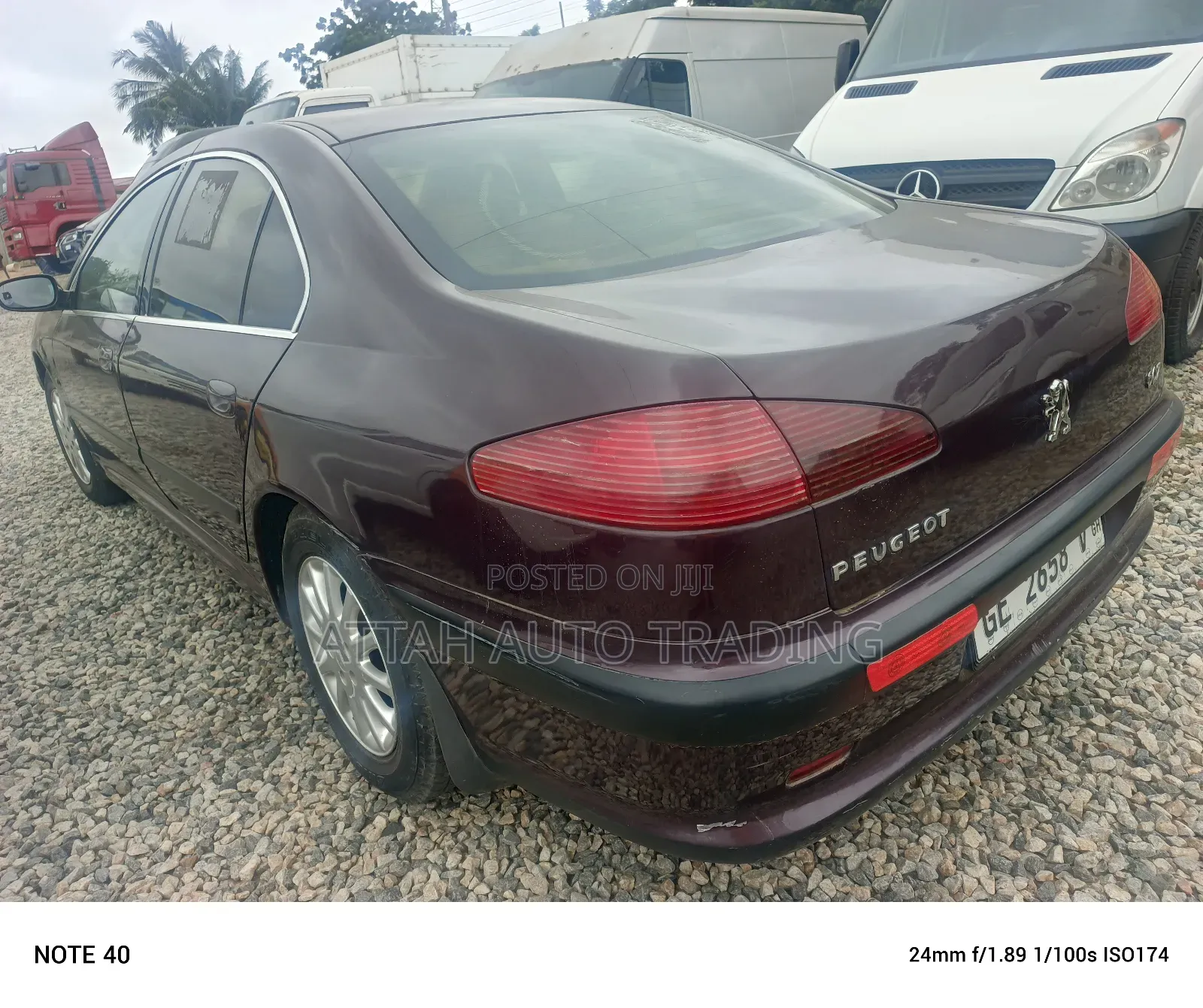 Peugeot 607 2005 Pink