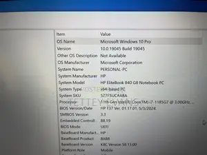 Laptop HP EliteBook 840 G8 16GB Intel Core I7 SSD 256GB