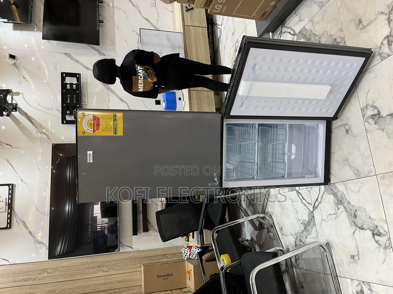 Energy Saving Nasco D2-24fl 196l Double Door Refrigerator 