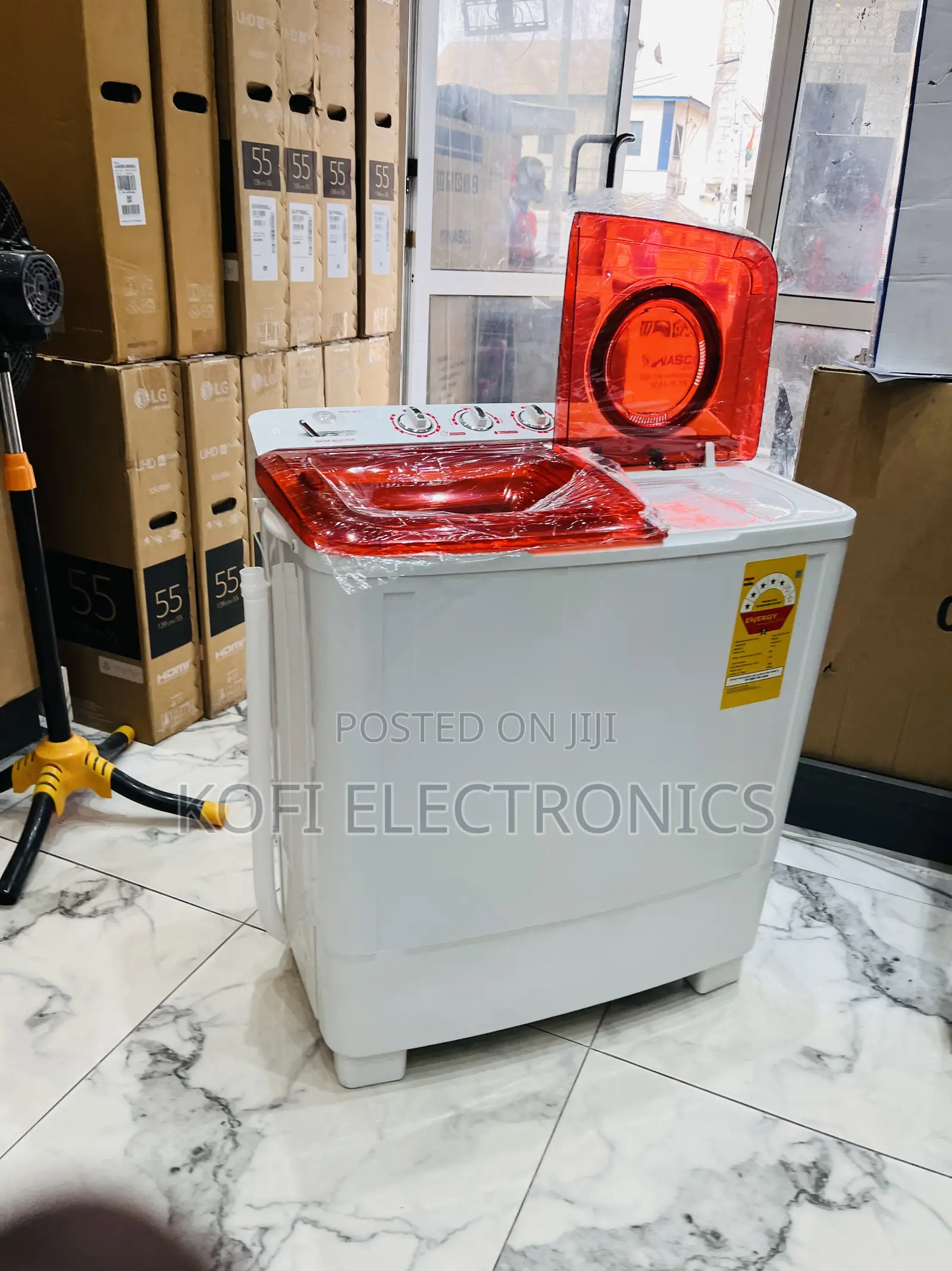 Sealed in Box Nasco 8kg Semi- Automatic Washing Machine.