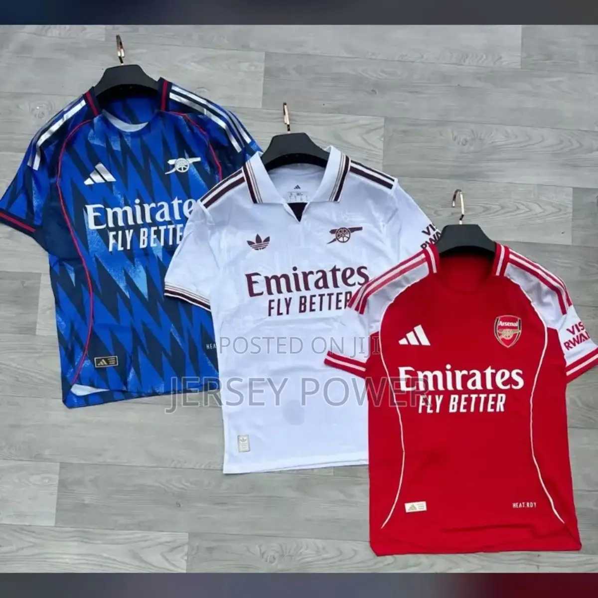 Arsenal Home, Away and 3rd Kit 25/26