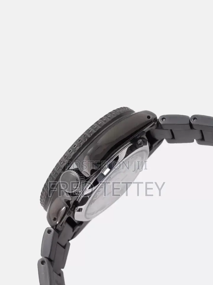 Seiko Automatic All Black Ss Men Watch