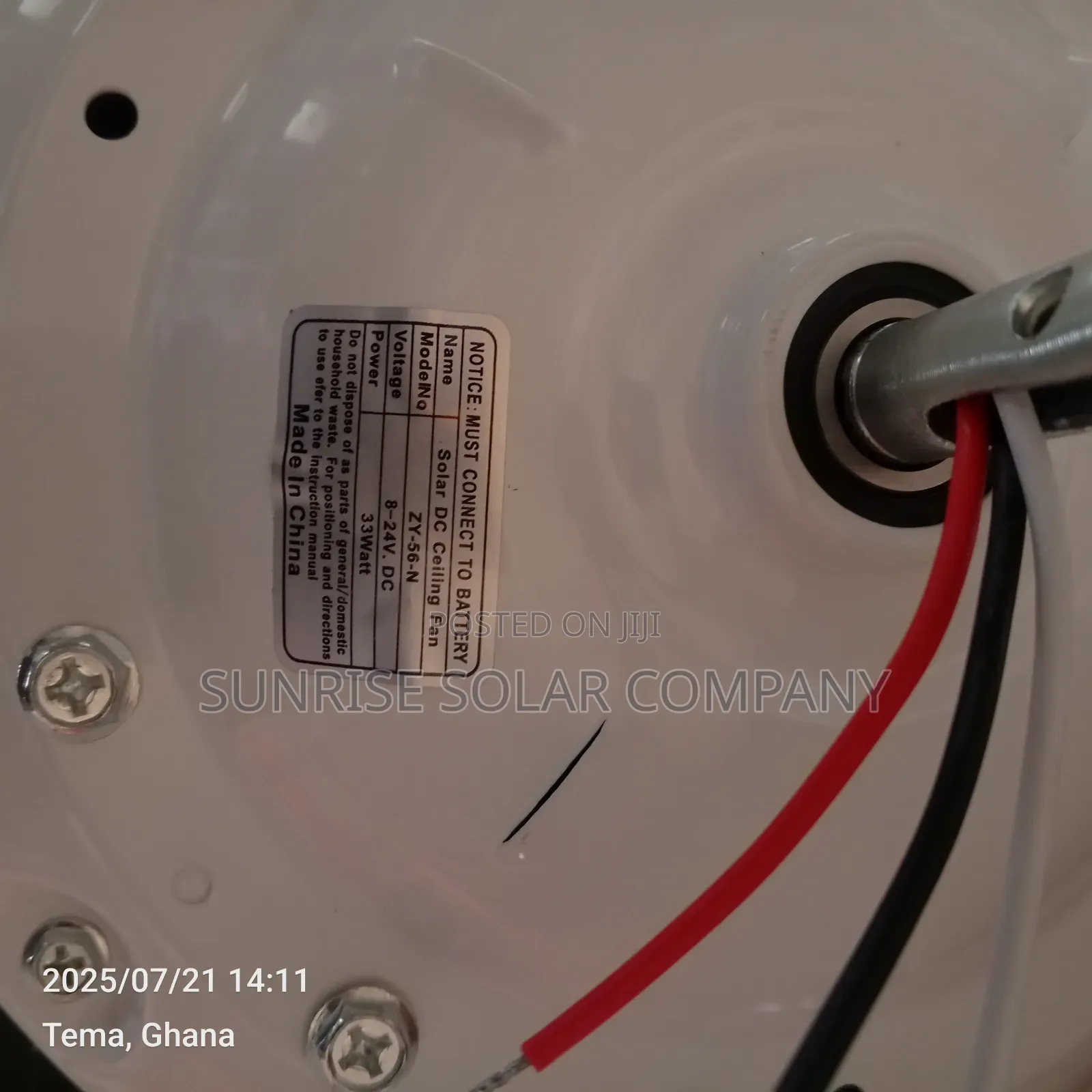 Solar Dc Ceiling Fan With Light