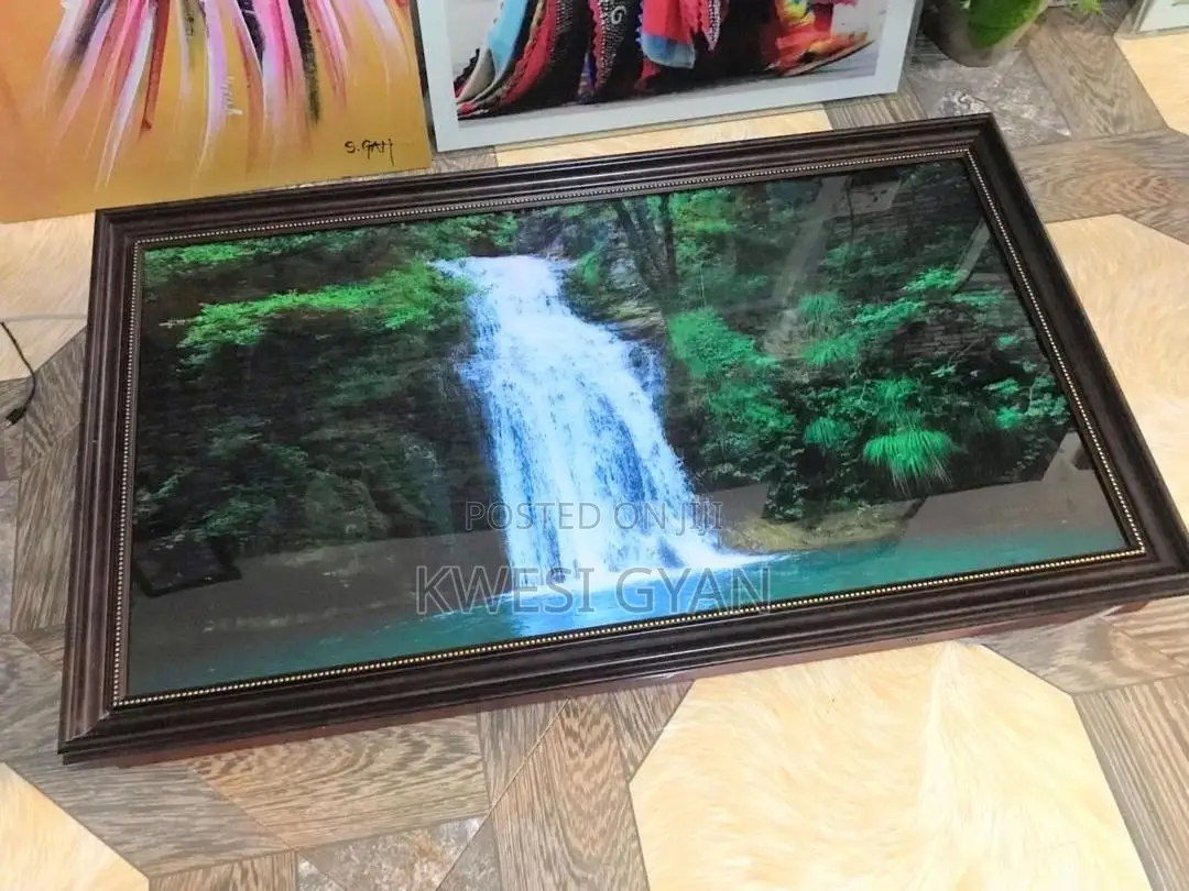 Vintage Framed Light Up Waterfall