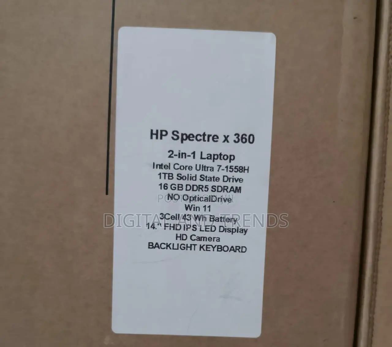 New Laptop HP Spectre 14 16GB Intel Core Ultra 7 SSD 1T