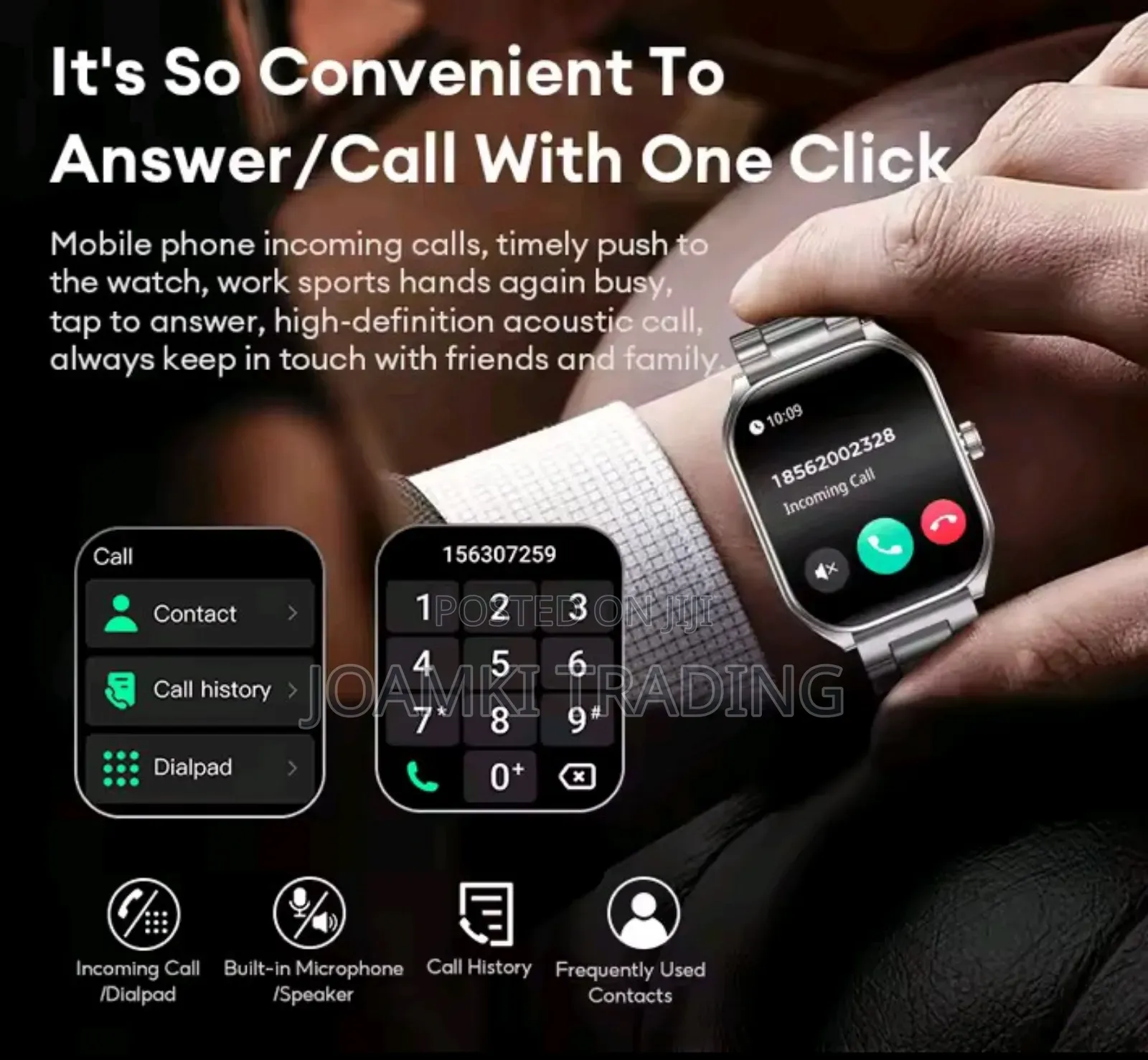 2.01" Curved Screen Smartwatch Men, Women, Bt Call, Ip68,