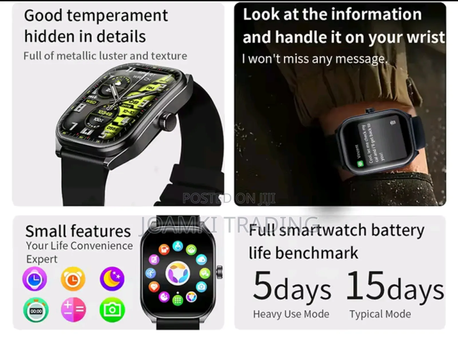 2.01" Curved Screen Smartwatch Men, Women, Bt Call, Ip68,