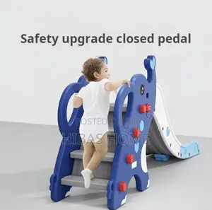 Kids Plastic Slide Green,Grey Yellow 191*45*87cm