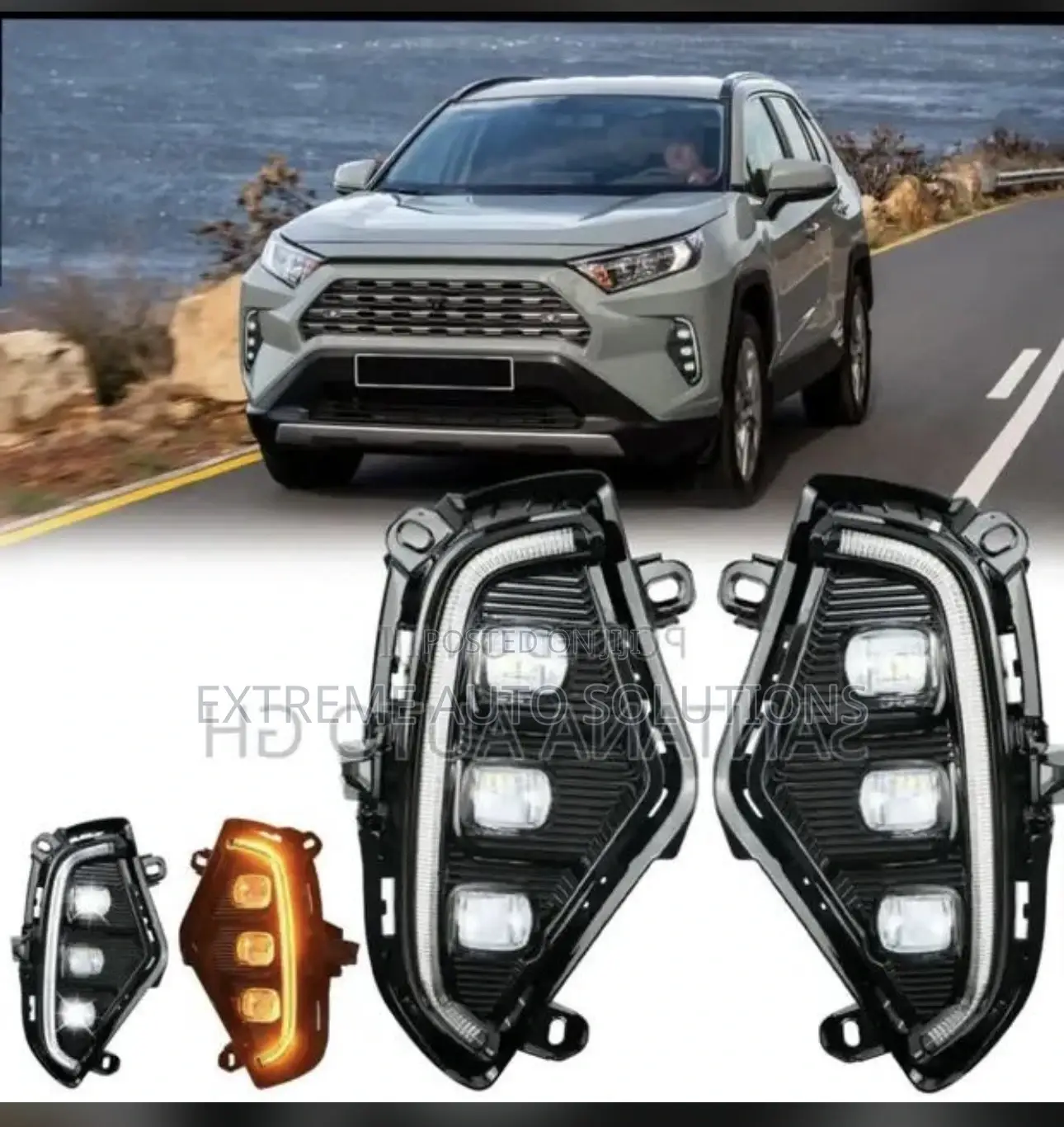 Rav4 2019-2023 Led Daytime Turn Signal  Fog Lamp