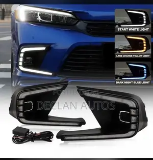 Led Drl & Fog Lights Kit For 2022 2023 2024 Honda Civic