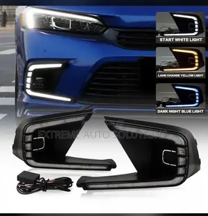 Led Drl & Fog Lights Kit For 2022 2023 2024 Honda Civic