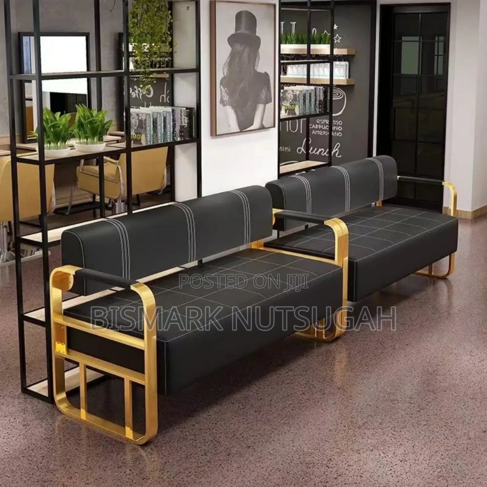 Beauty Salon Barbershop Waiting Chair